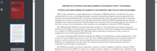 NFPA 1500 : Standard on Fire Department Occupational Safety, Health, and Wellness Program 2018 PDF searchable