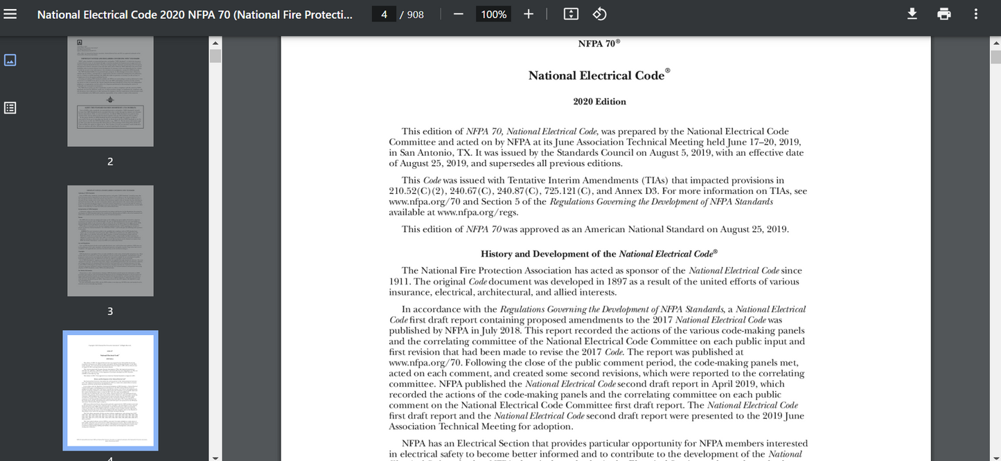 NFPA 70 national electrical code 2020 PDF searchable