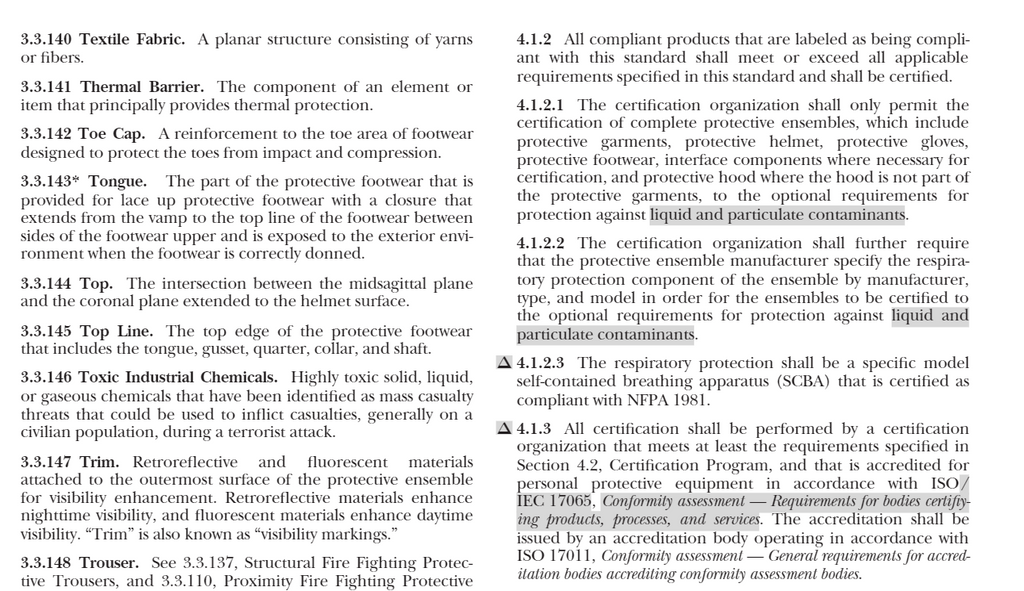 NFPA 1971 : Standard on Protective Ensembles for Structural Fire Fighting and Proximity Fire Fighting 2018 Searchable PDF
